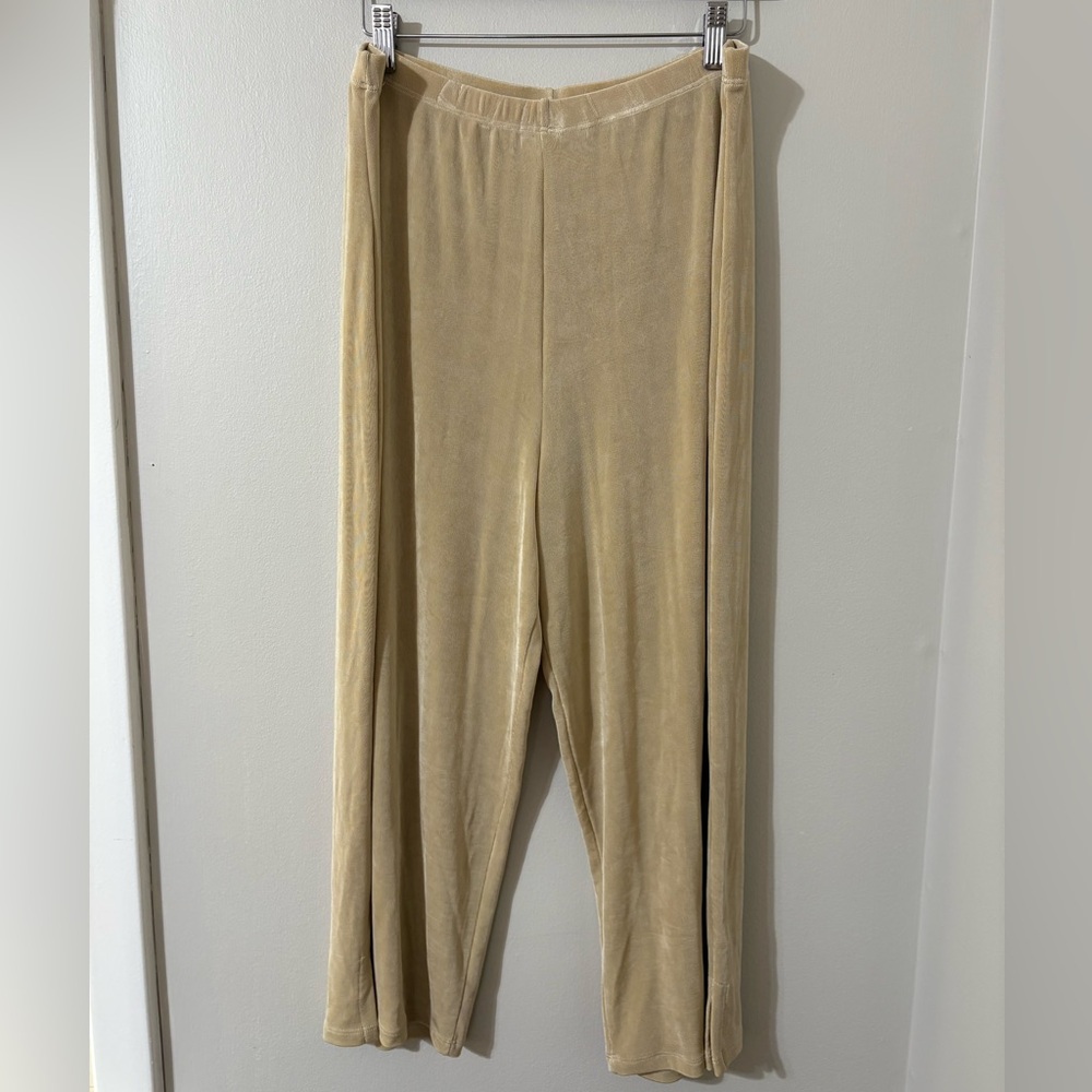Vintage Kim&Co Cropped High Rise Wide Leg Pants